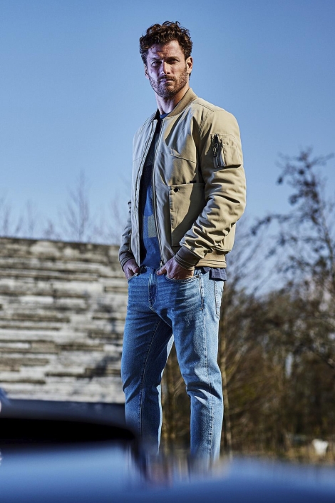 Cast Iron bomber jacket hi-twill boltman